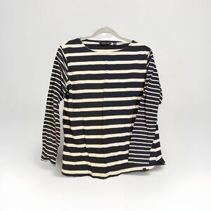 Regatta Navy & Cream Striped Long Sleeve Top  | Women’s L